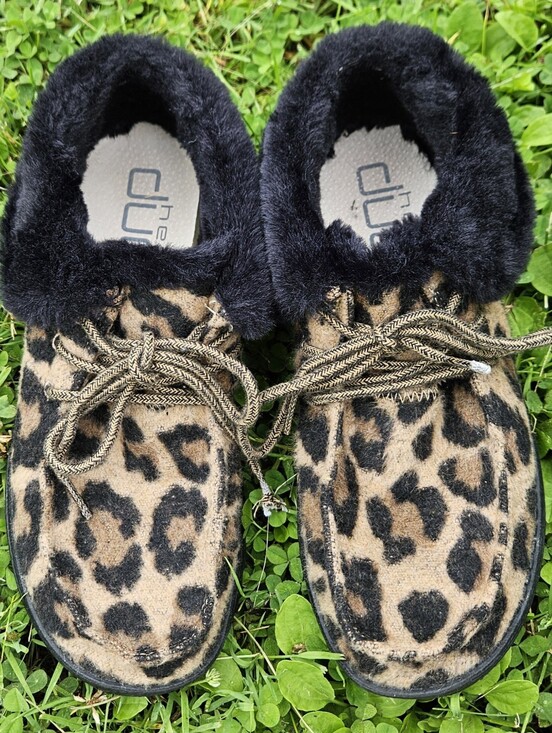 Hey Dude Shoes - Britt Leo Leopard print hey dudes Shoes Slippers Lace Up (Rrf)